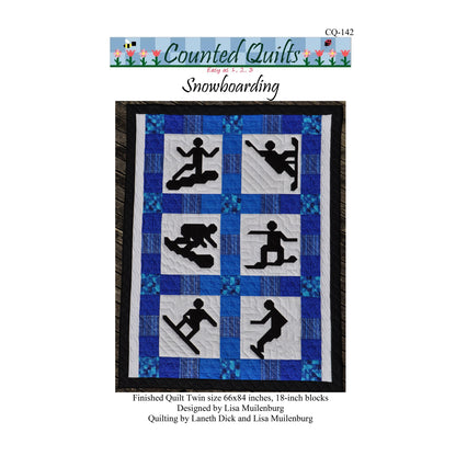 Snowboarding Quilt Pattern CQ-142 - Paper Pattern