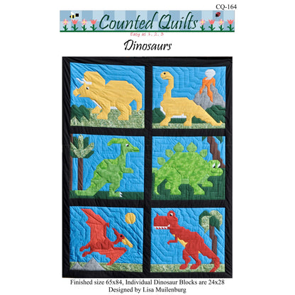 Dinosaurs Quilt CQ-164e - Downloadable Pattern