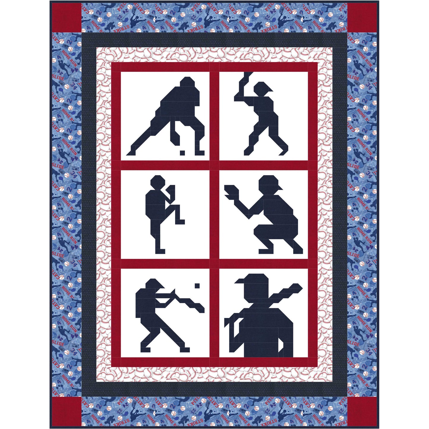 Grand Slam Quilt CQ-167e - Downloadable Pattern