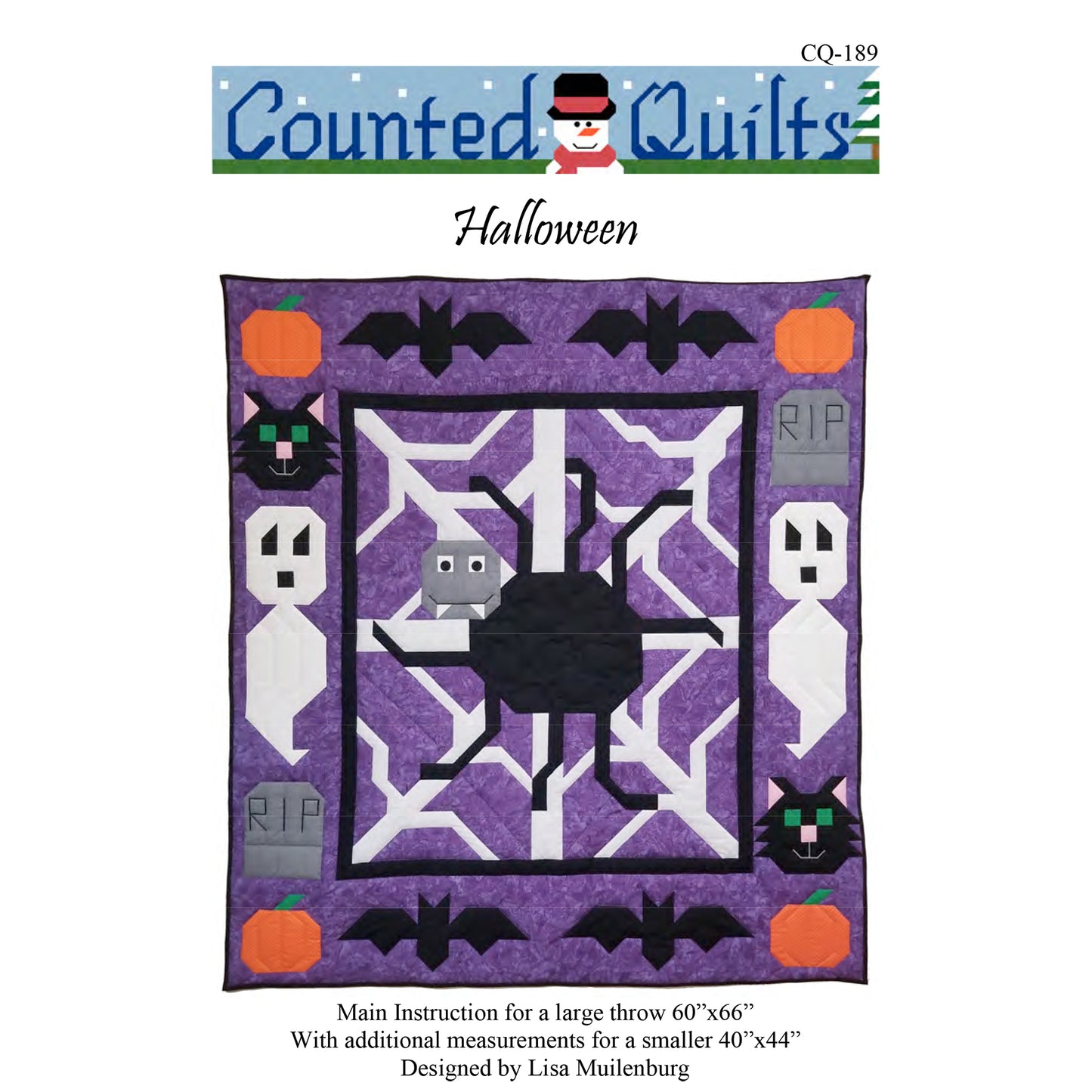 Halloween Quilt Pattern CQ-189 - Paper Pattern