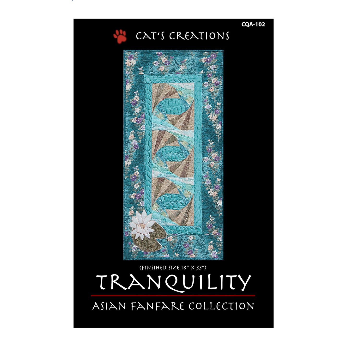 Tranquility Quilt Pattern CQA-102 - Paper Pattern