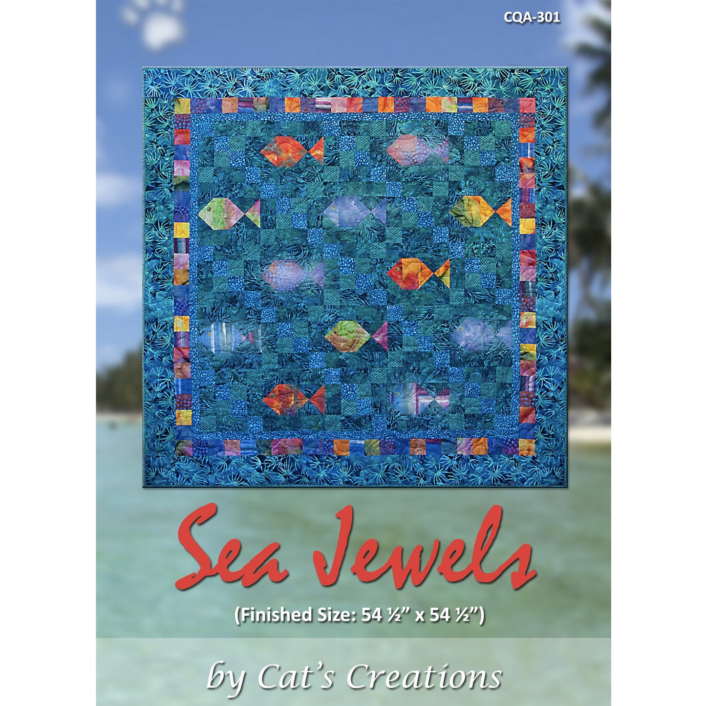 Sea Jewels Quilt CQA-301e - Downloadable Pattern