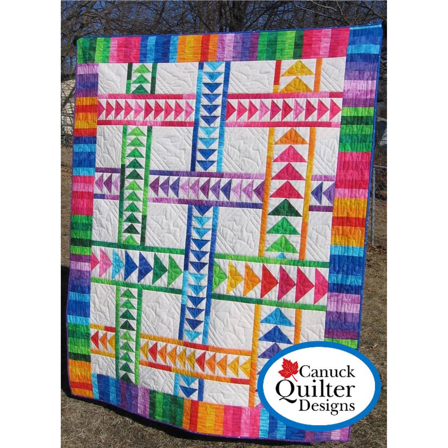 Wandering Geese Quilt CQD-1003e - Downloadable Pattern