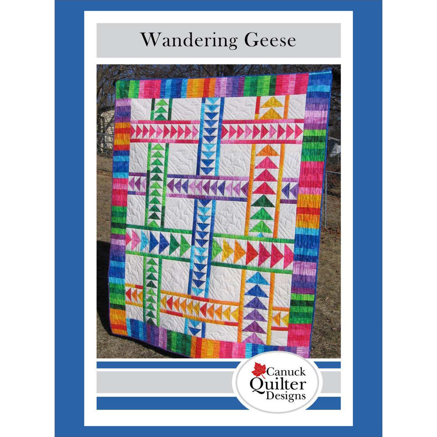 Wandering Geese Quilt CQD-1003e - Downloadable Pattern