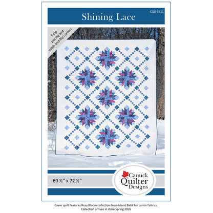 Cover image of pattern for Shining Lace quilt.
