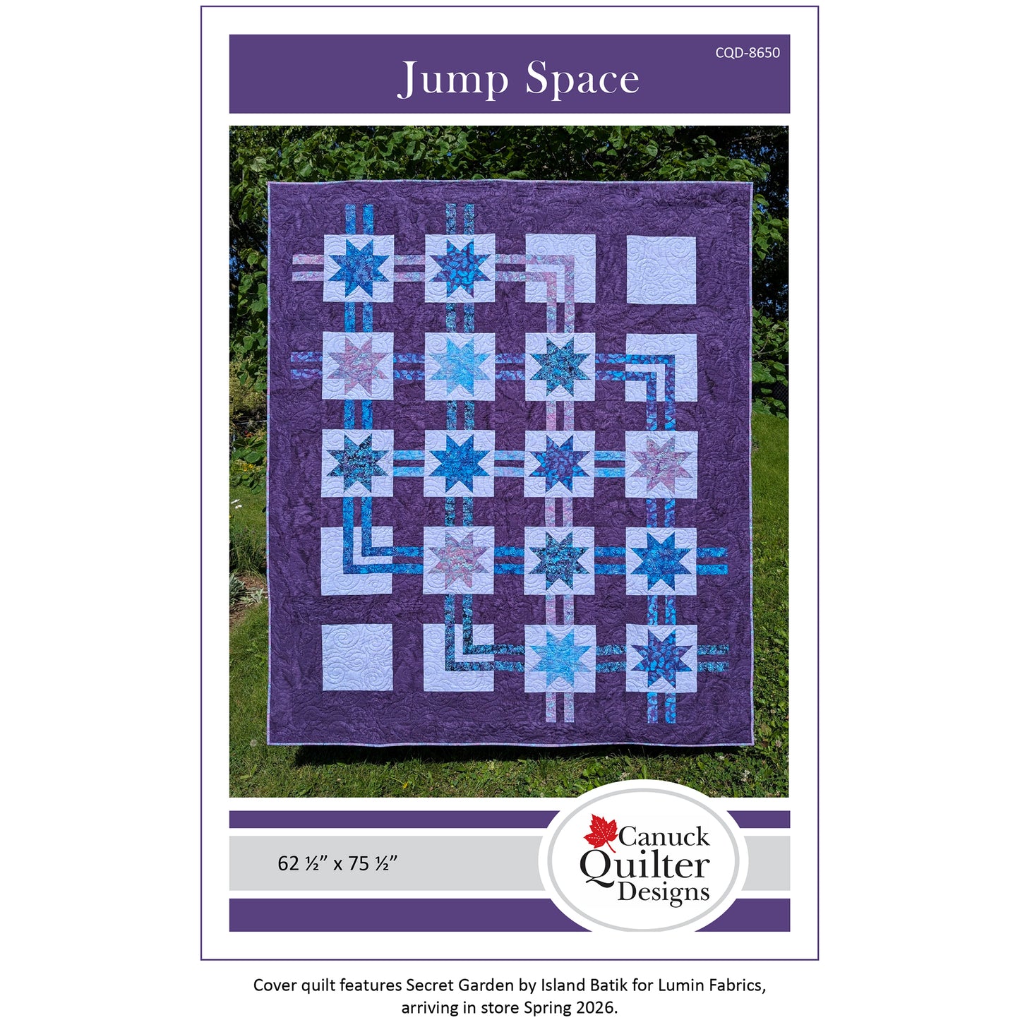 Cover image of pattern for Jump Space quilt.