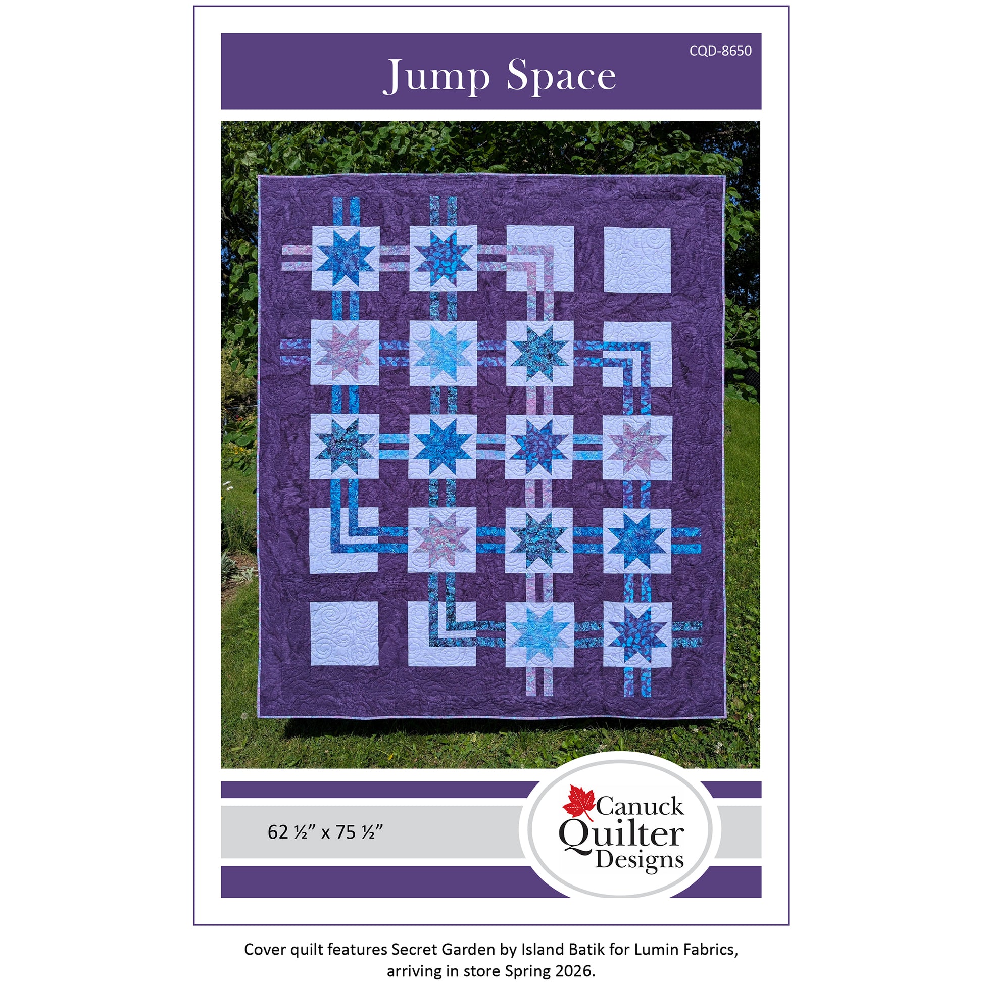 Cover image of pattern for Jump Space quilt.