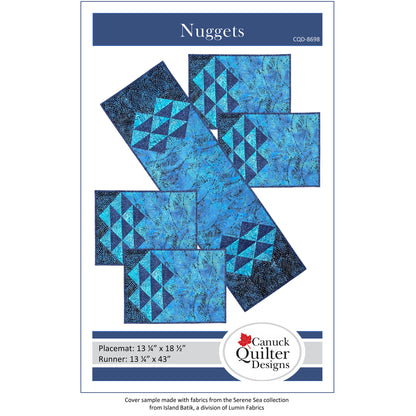 Cover image of pattern for Nuggets table runner and placemat set.
