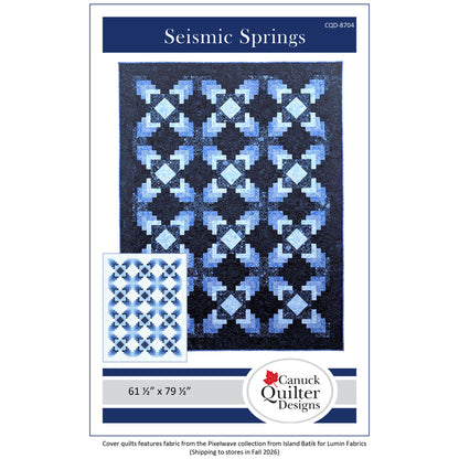 Seismic Springs Quilt CQD-8704e - Downloadable Pattern