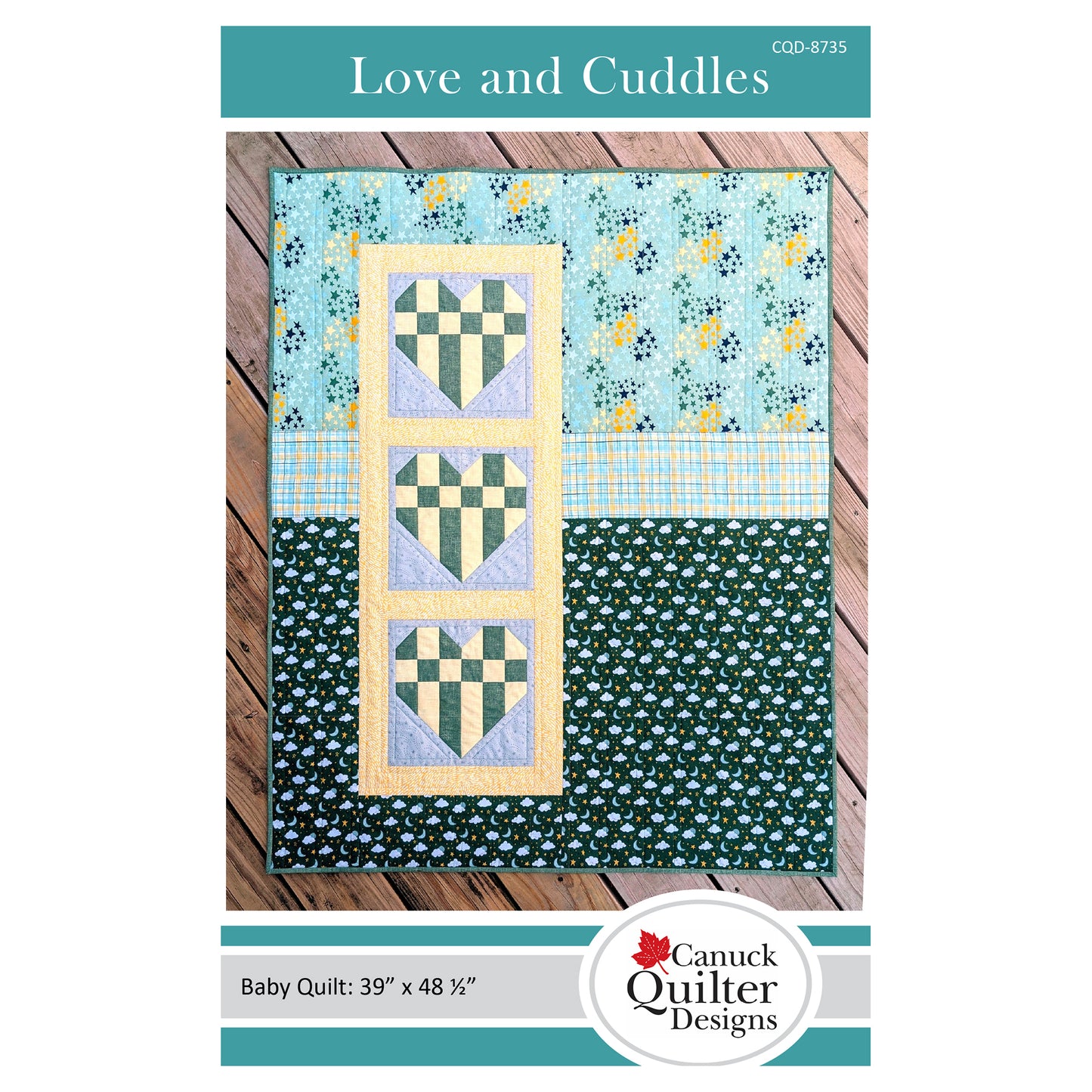 Love and Cuddles Quilt CQD-8735e - Downloadable Pattern
