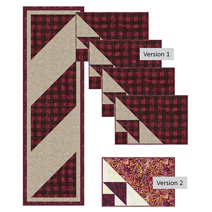 Breadcrumbs Table Runner and Placemats CQD-9061e - Downloadable Pattern