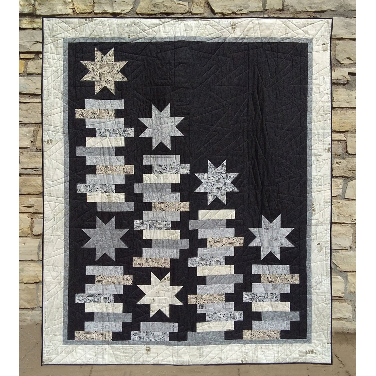 Stellar Stacks Quilt CQD-9115e - Downloadable Pattern
