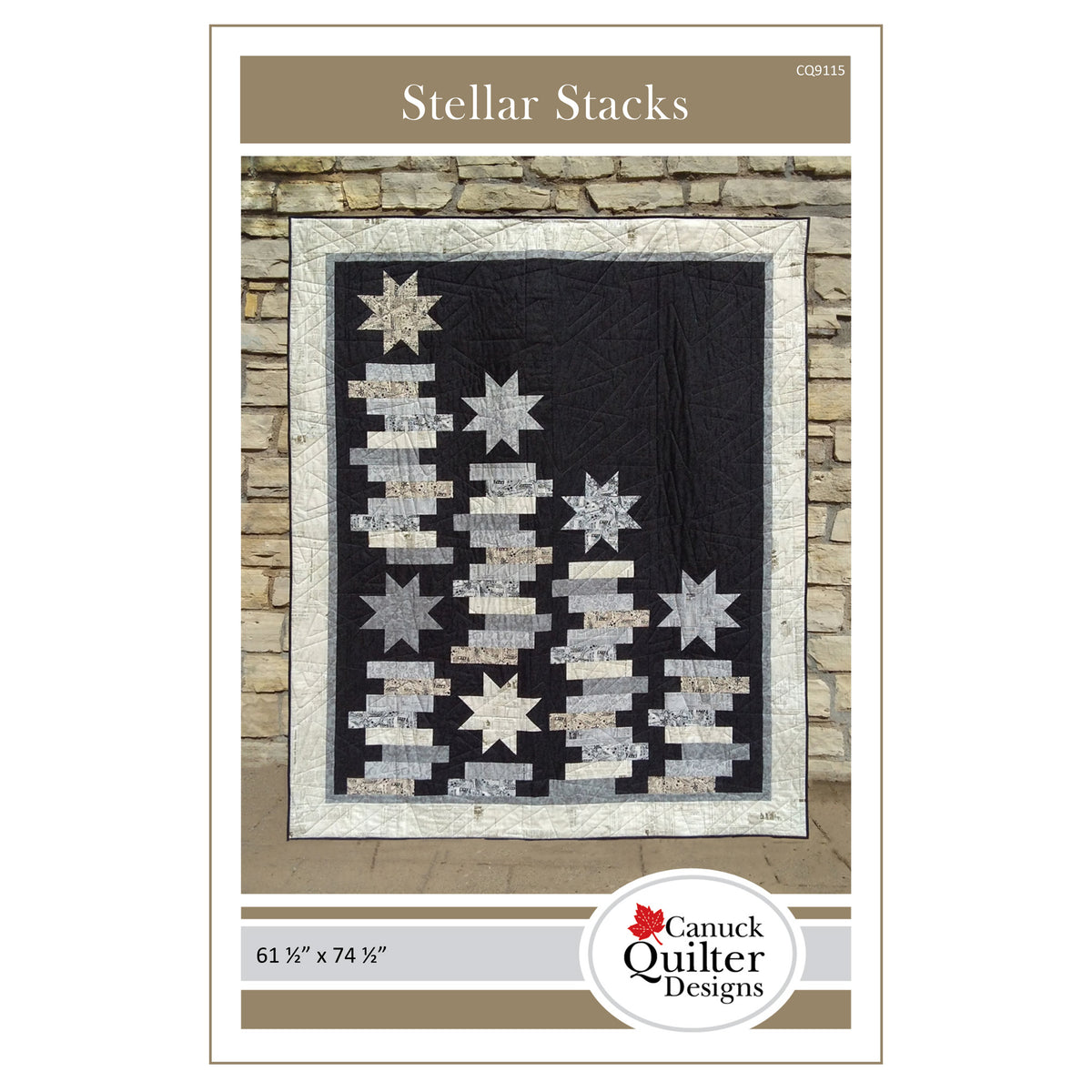 Stellar Stacks Quilt CQD-9115e - Downloadable Pattern