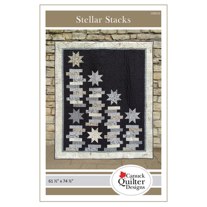 Stellar Stacks Quilt CQD-9115e - Downloadable Pattern
