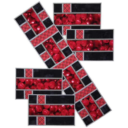 Fresh Wrapped Placemats and Table Runner CQD-9153e - Downloadable Pattern