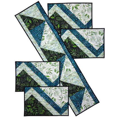 Flipped Placemats and Table Runner CQD-9160e - Downloadable Pattern