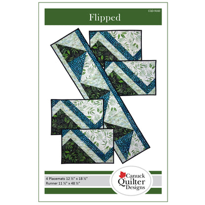 Flipped Placemats and Table Runner CQD-9160e - Downloadable Pattern