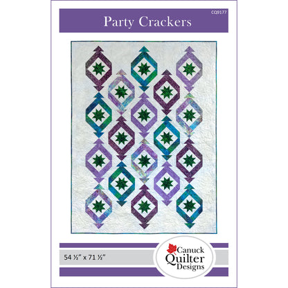 Cover image of pattern for Party Crackers quilt.
