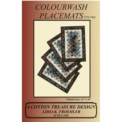 Colourwash Placemats Pattern CTD-1002 - Paper Pattern