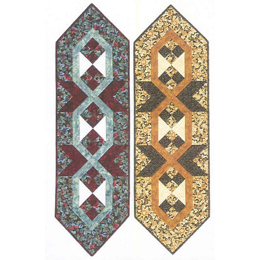 Four Patch Links Table Runner CTD-1003e - Downloadable Pattern