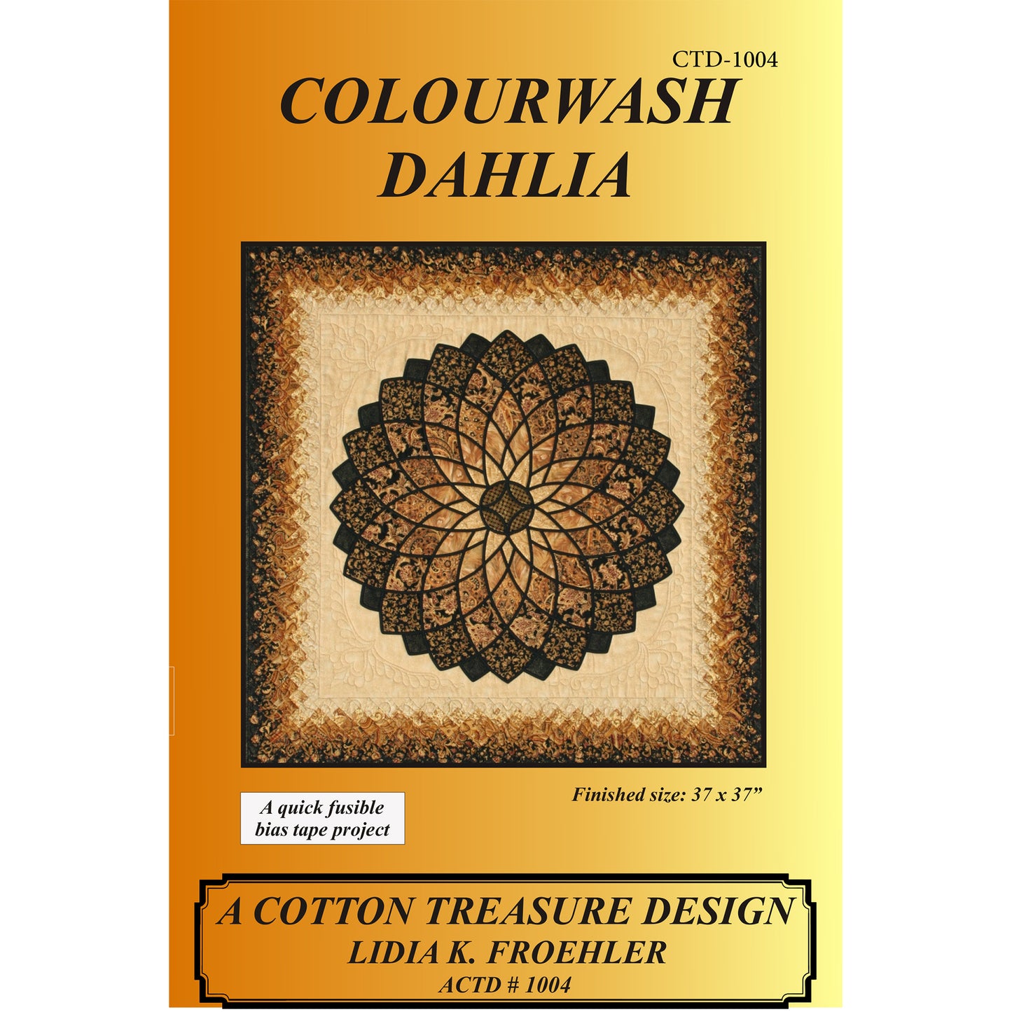 Colourwash Dahlia Pattern CTD-1004 - Paper Pattern
