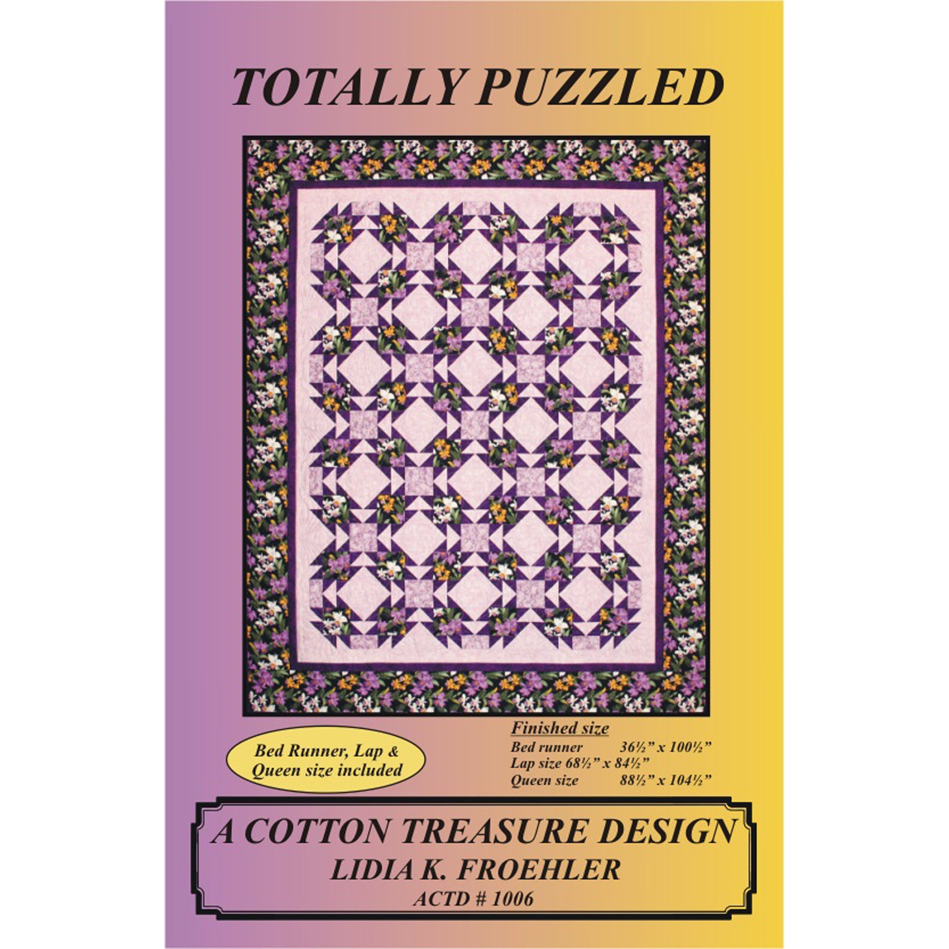 Cover image of pattern for Totally Puzzled Quilt.