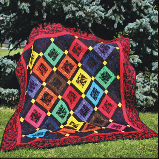 Kaleido Square Quilt CTD-1018e - Downloadable Pattern