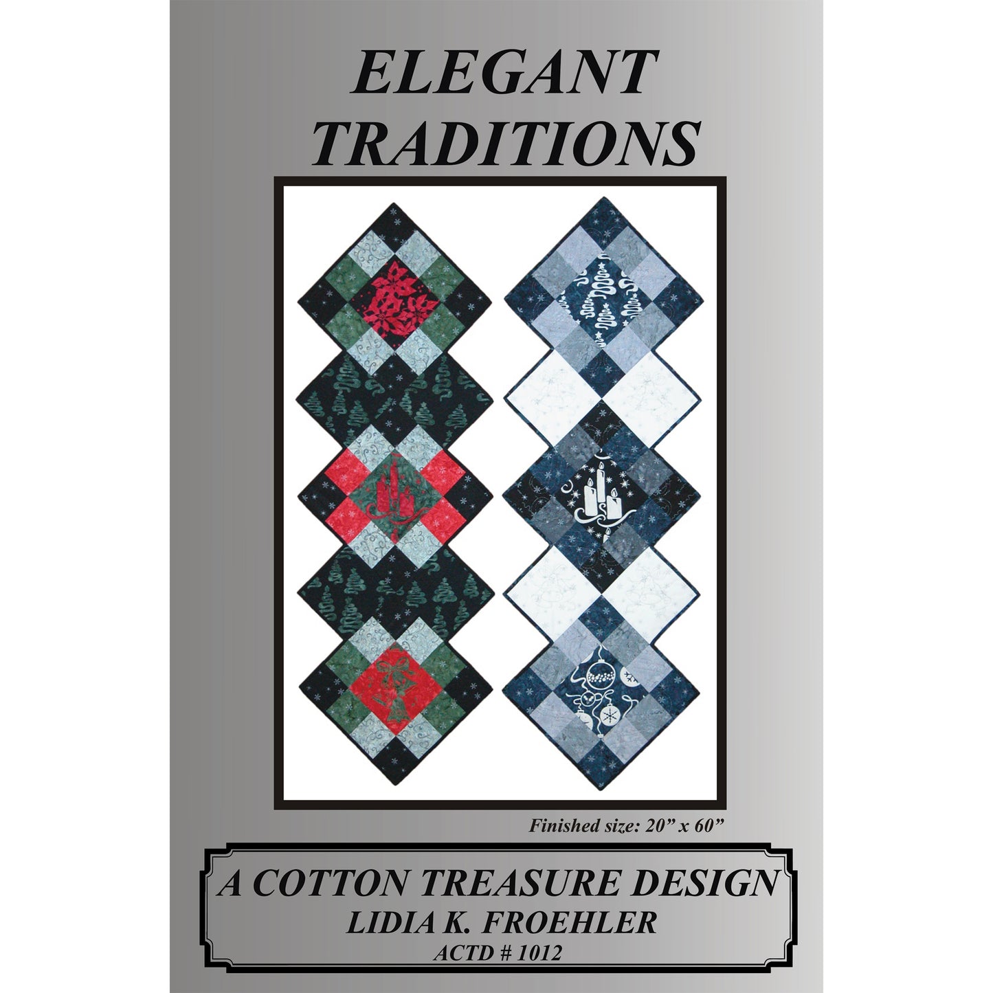 Elegant Traditions Table Runner Pattern CTD-1019 - Paper Pattern