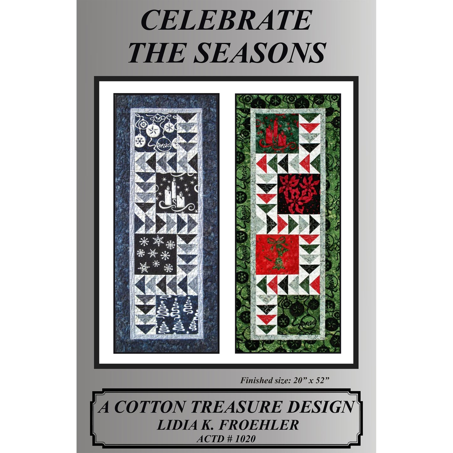 Cover image of pattern for Celebrate the seasons table runners.