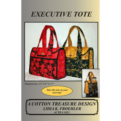 Executive Tote Pattern CTD-1023 - Paper Pattern