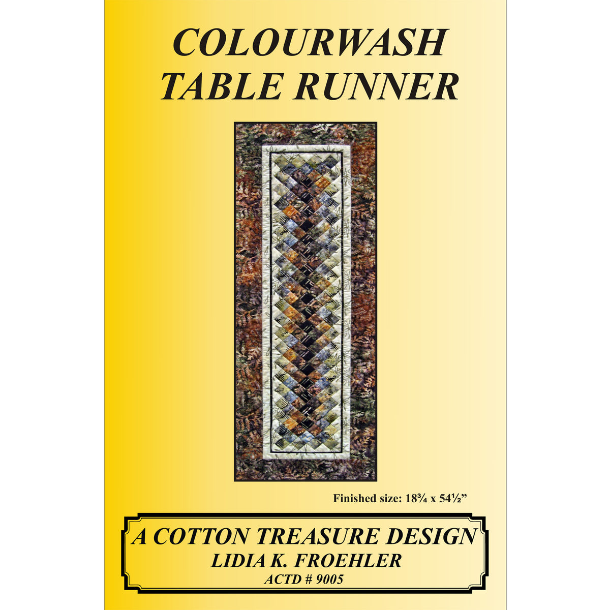 Colourwash Table Runner CTD-9005e - Downloadable Pattern