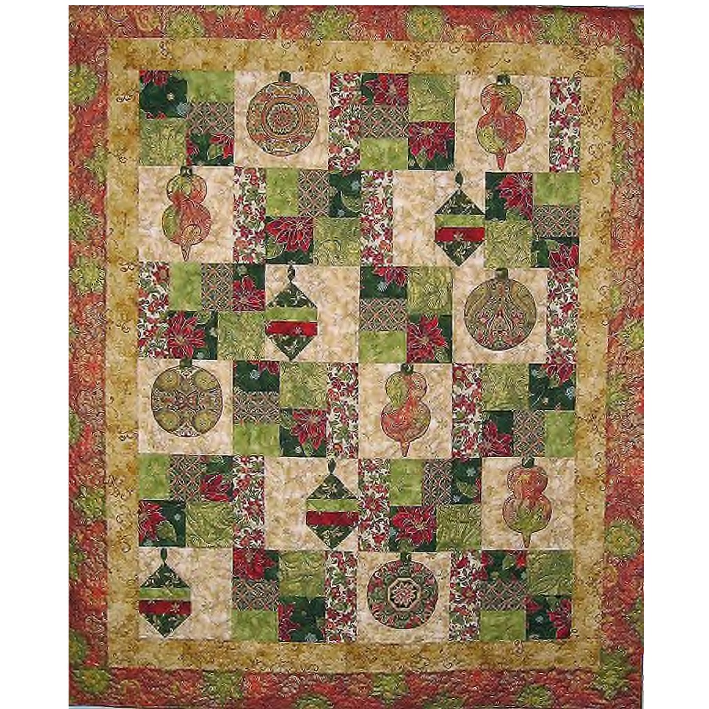 Holiday Flourish Quilt Pattern CTG-084 - Paper Pattern