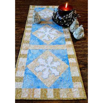 Snowflake Table Runner and Candle Mat Pattern CTG-094 - Paper Pattern