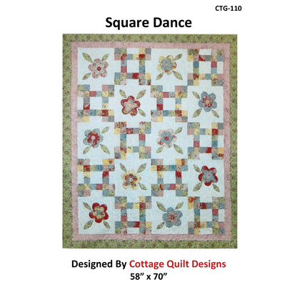 Square Dance Quilt Pattern CTG-110 - Paper Pattern