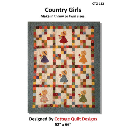 Country Girls Quilt Pattern CTG-112 - Paper Pattern