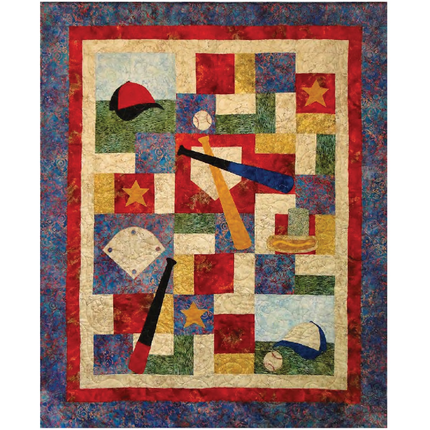 Baseball Legends Quilt CTG-118e - Downloadable Pattern