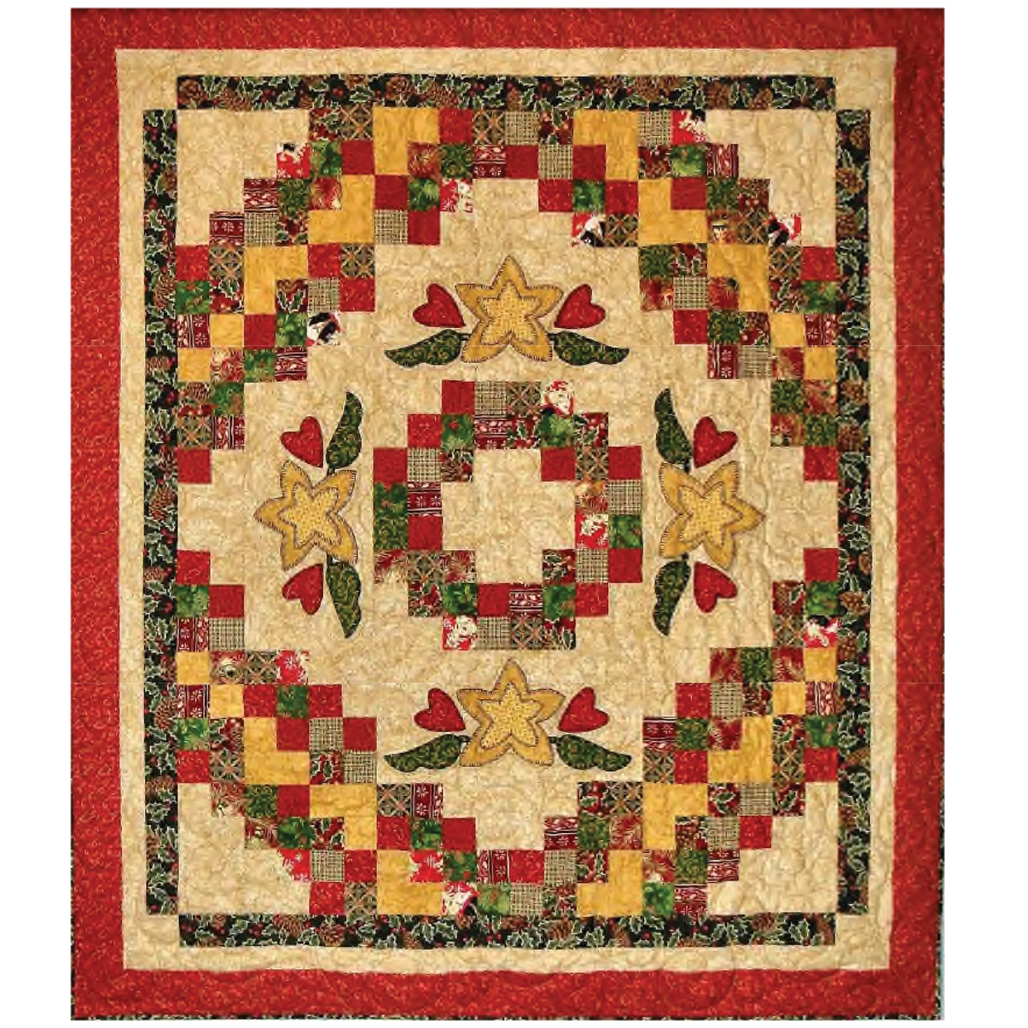 Christmas Stars Quilt Pattern CTG-120w - Wholesale Product