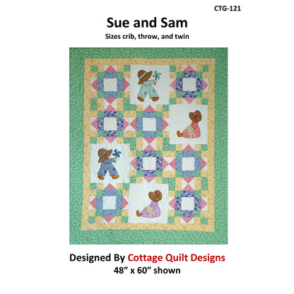 Sue and Sam Quilt Pattern CTG-121 - Paper Pattern