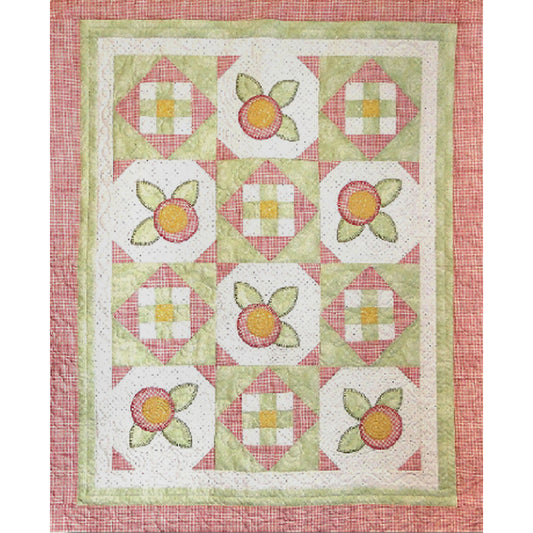 Baby Rosebuds Quilt CTG-123e - Downloadable Pattern
