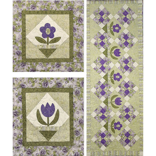 Cottage Blooms Quilt Pattern CTG-132 - Paper Pattern