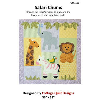 Safari Chums Quilt CTG-156e - Downloadable Pattern