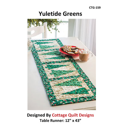 Yuletide Greens Table Runner & Placemat CTG-159e - Downloadable Pattern