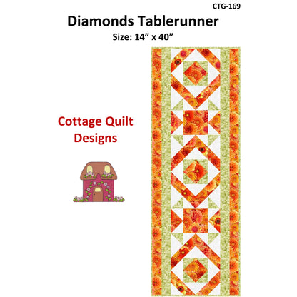 Diamonds Table Runner Pattern CTG-169 - Paper Pattern