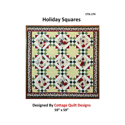 Holiday Squares Quilt CTG-174e - Downloadable Pattern