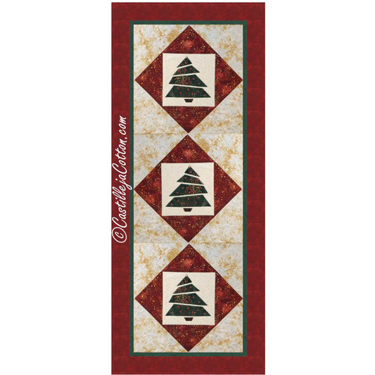 Sliced Trees Table Runner CJC-4710e - Downloadable Pattern