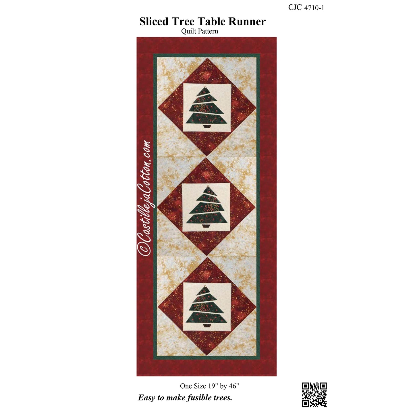 Sliced Trees Table Runner CJC-4710e - Downloadable Pattern