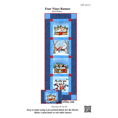 Four Nines Table Runner Pattern CJC-50173 - Paper Pattern