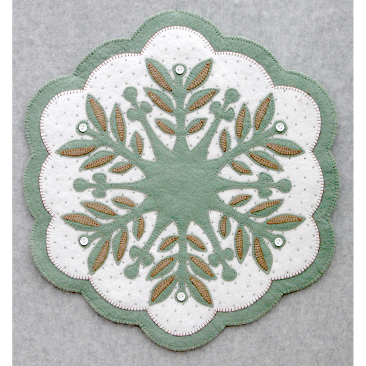 Leaf Snowflake #3 Table Topper Pattern DBM-003 - Paper Pattern