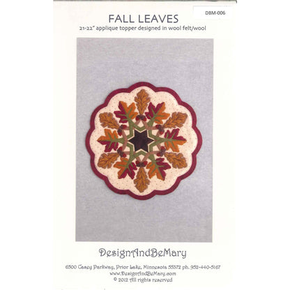 Fall Leaves Table Topper Pattern DBM-006 - Paper Pattern