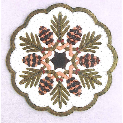 Pine Cones Table Topper Pattern DBM-007 - Paper Pattern